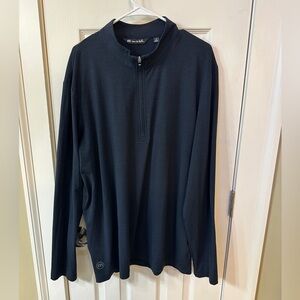 Travis Mathew Quarter Zip Pullover Top Sweatshirt XL